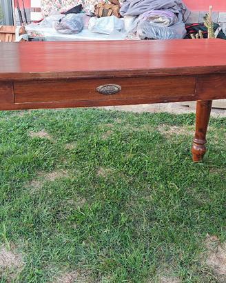 Tavolo in abete massello gambe tornite 159 cm