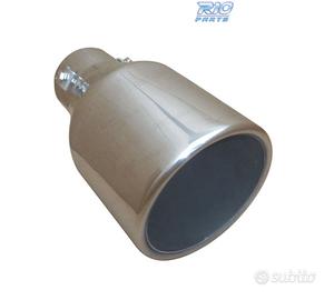 TERMINALE SCARICO TONDO 102MM ACCIAIO INOX