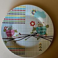 Set 2 piatti per bambini – design gufo