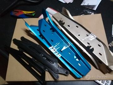 Pedane in metallo complete di gomma