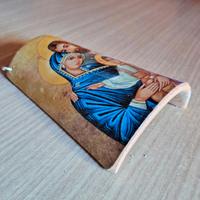 Tegola decorativa artigianale  Sacra Famiglia