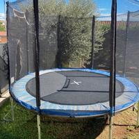 Trampolino Ultrasport giocare allenarsi divertirsi