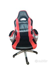 Sedia Gaming Ergonomica Rosso/Nera