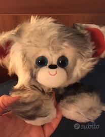 2 cagnolini peluche Vintage occhi grandi