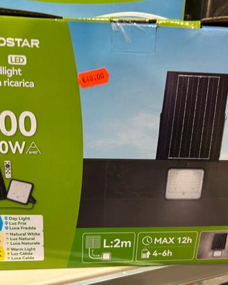 Faretto solare 100 watt