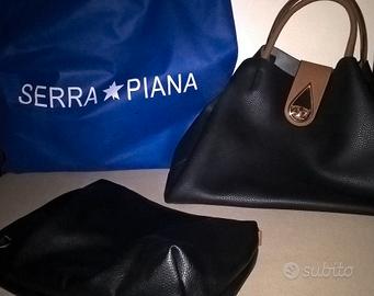 Borsa + pochette abbinata Serra Piana