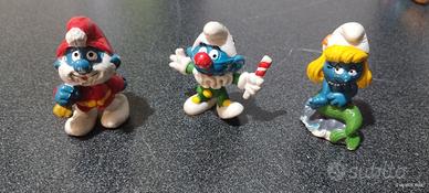 n. 3 Puffi Originali Vintage