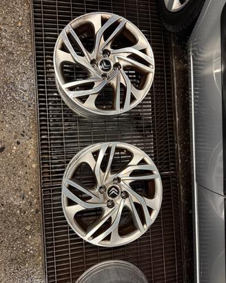 4 cerchi in lega  originali Citroën 17  diamantati