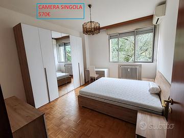 3 camere singole in via misa da maggio/giugno
