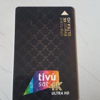Tessera Tivusat 4K GIA ATTIVA