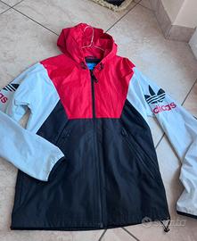 Giacca Impermeabile Adidas Original Vintage S retr