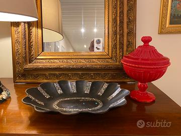 VassoioPapier-mâché  art deco’’ indocina e coppa