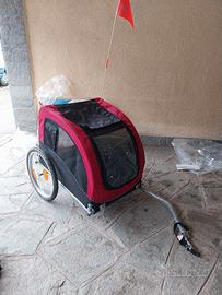 Rimorchio Bici per Cani TRIXIE Rosso/Nero – GRANDE