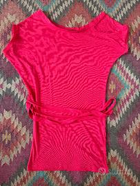 Terranova Maglia / Tunica Fucsia con Cintura