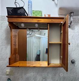 Mobile con specchio bagno