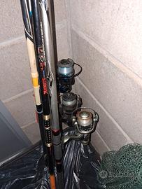 tre canne a mulinello 