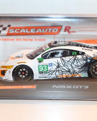 SLOT CAR SCALEAUT0 HONDA NSX GT3  NUOVA SCALA 1/32
