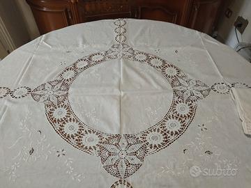 tovaglia da 8 lino e chiacchierino