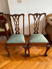 4 Sedie antiche Chippendale