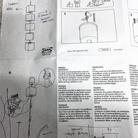 Lampadario nuovo 5 luci a sospensione di Ikea