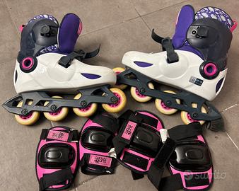 PATTINI IN LINEA BAMBINO 34-36 con protezioni