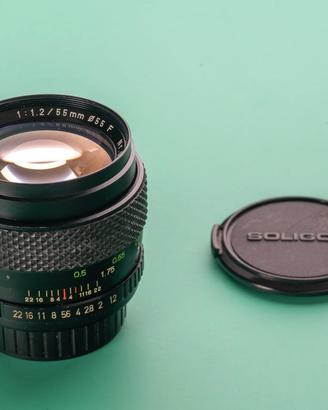 obiettivo ultraluminoso Porst 55mm f/1.2