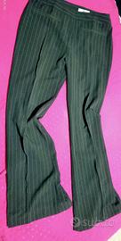 pantaloni donna Modi d'essere tg46,neri gessati a 