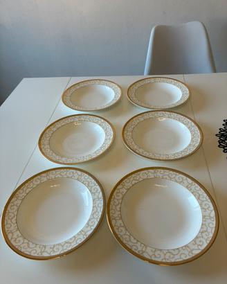 Sei piatti fondi Celestial Gold Wedgwood