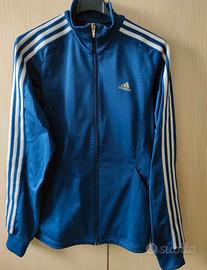 FELPA ADIDAS TAGLIA M BLU CLIMACOOL