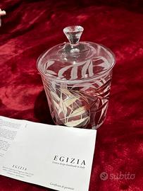 Egizia- Barattolo in vetro soffiato