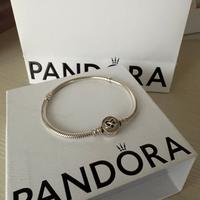 Bracciale Pandora con chiusura cuore e infinito