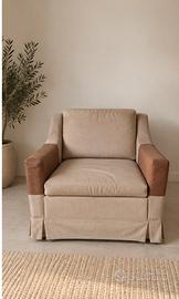 2 poltrone beige