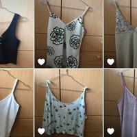 Lotto di canottiere per bambina/ragazza/donna