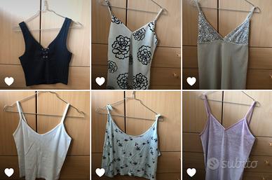 Lotto di canottiere per bambina/ragazza/donna