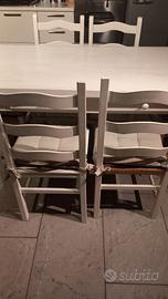 Sedie in legno massello