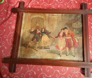 Coppia quadri fine ‘800 – oleografie su tela