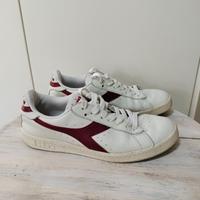 Diadora bianche e rosse numero 40