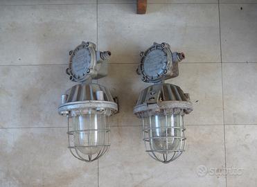 FARO LAMPADA INDUSTRIALE ILLUMINAZIONE VINTAGE