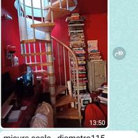 Scala a chiocciola diam. 115   altezza  257