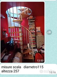 Scala a chiocciola diam. 115   altezza  257