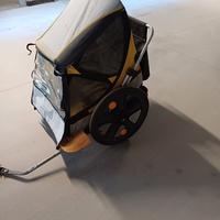 Rimorchio bici per 2 bambini (carrello)