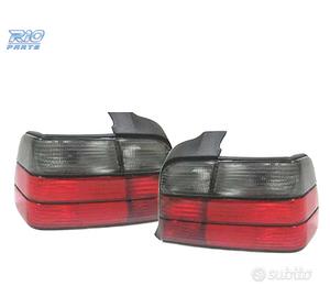 FANALI BMW E36 91-99 LOOK M3 ROSSO AFFUMICATO