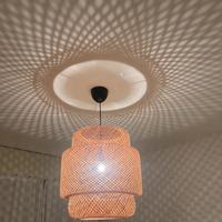 lampada intrecciata vimini