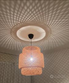 lampada intrecciata vimini