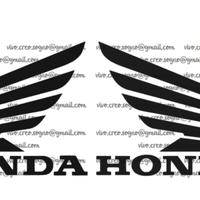 Adesivo ALI HONDA vinile prespazito per moto casco