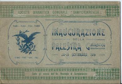 Inaugurazione palestra Sampierdarena 1919
