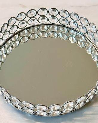 Vassoio decorativo con specchio