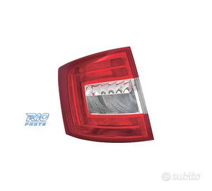 FANALE SINISTRO PER SKODA OCTAVIA SW 13-16 BIANCO 