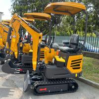 Miniescavatore cingolato 9 quintali, motore Diesel