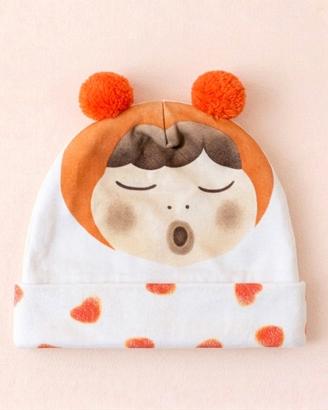 Cappellino Thun neonato con pompon